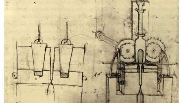 طراحی دستگاه ساخت پولک اثر لئوناردو داوینچی