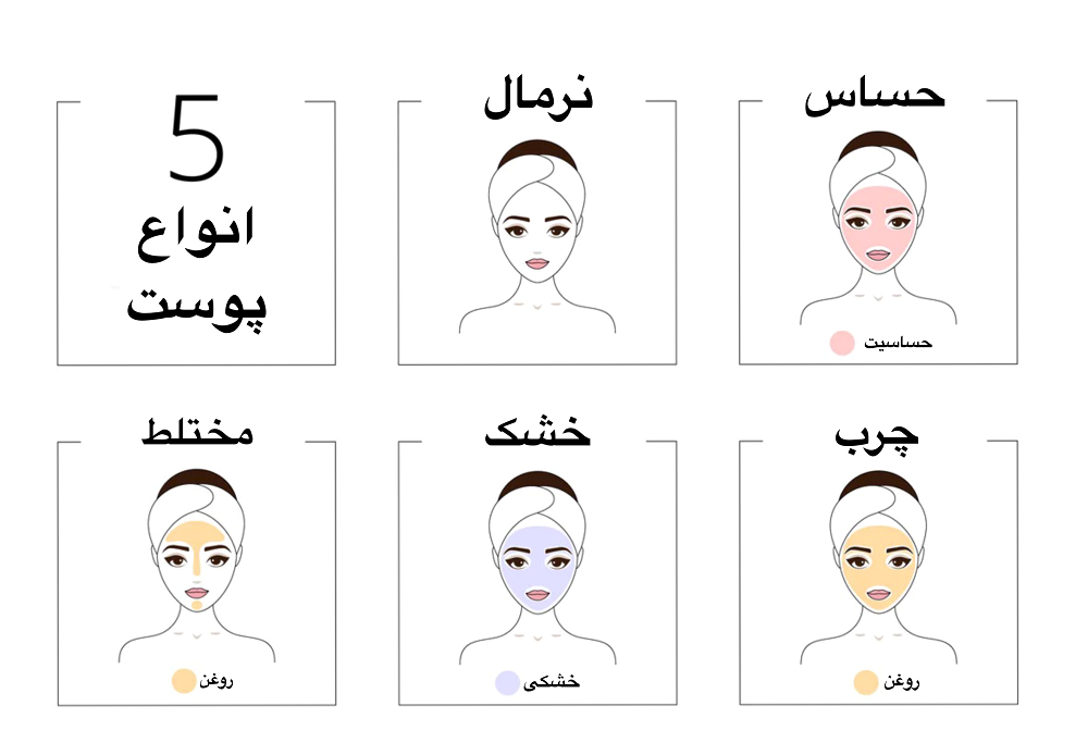 انواع پوست و روش تشخیص آن 