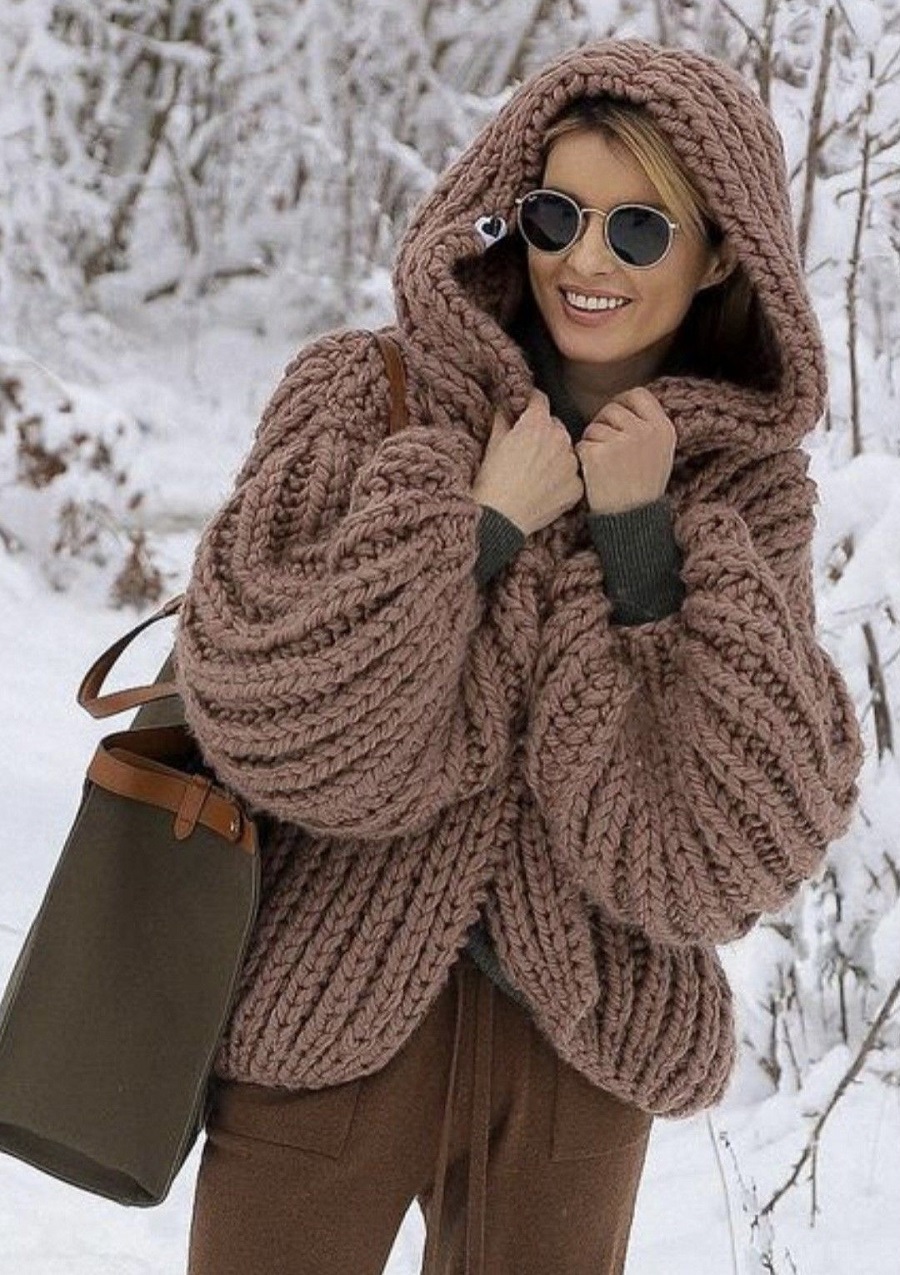 ژاکت کلاه دار زنانه