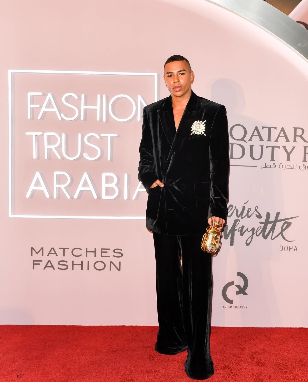 حضور Olivier Rousteing ،مدیر خلاقیت بالما، در مراسم  Fashion Trust Arabia 2024 در مراکش