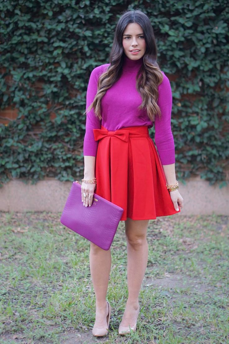 سرخابی (magenta) و قرمز ترکیب رنگی ناهماهنگ